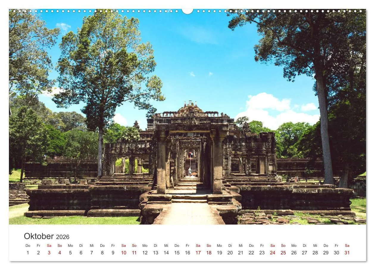 Bild: 9783457565384 | Kambodscha - Das Land der Tempel. (Wandkalender 2026 DIN A2 quer),...