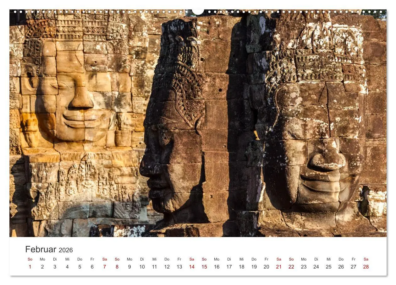Bild: 9783457565384 | Kambodscha - Das Land der Tempel. (Wandkalender 2026 DIN A2 quer),...