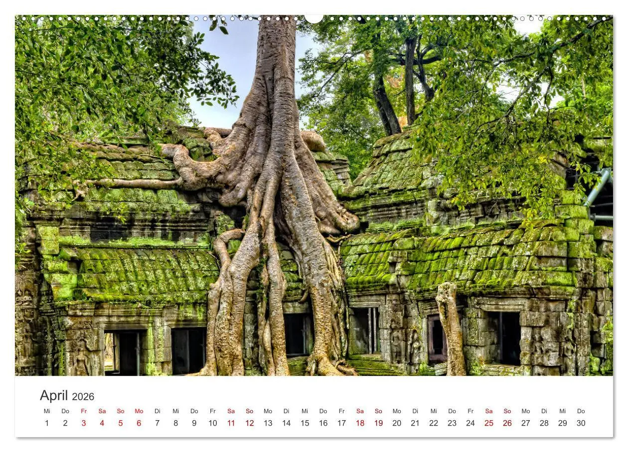 Bild: 9783457565384 | Kambodscha - Das Land der Tempel. (Wandkalender 2026 DIN A2 quer),...
