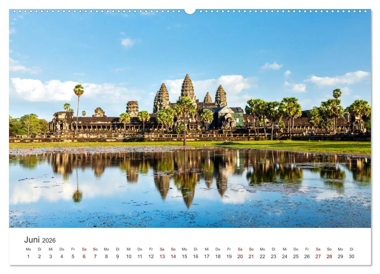 Bild: 9783457565384 | Kambodscha - Das Land der Tempel. (Wandkalender 2026 DIN A2 quer),...