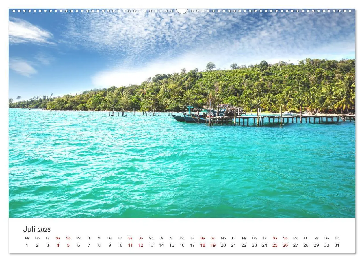 Bild: 9783457565384 | Kambodscha - Das Land der Tempel. (Wandkalender 2026 DIN A2 quer),...