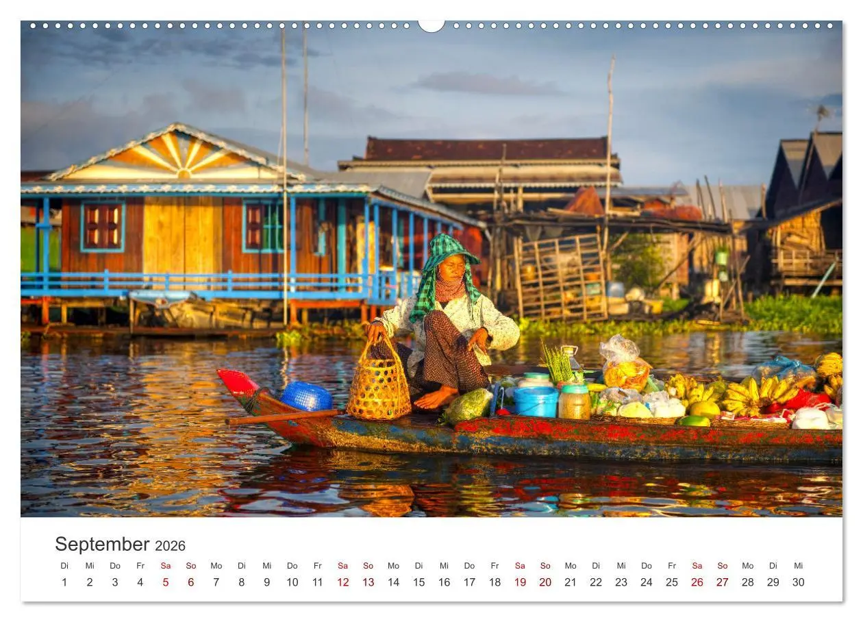 Bild: 9783457565384 | Kambodscha - Das Land der Tempel. (Wandkalender 2026 DIN A2 quer),...