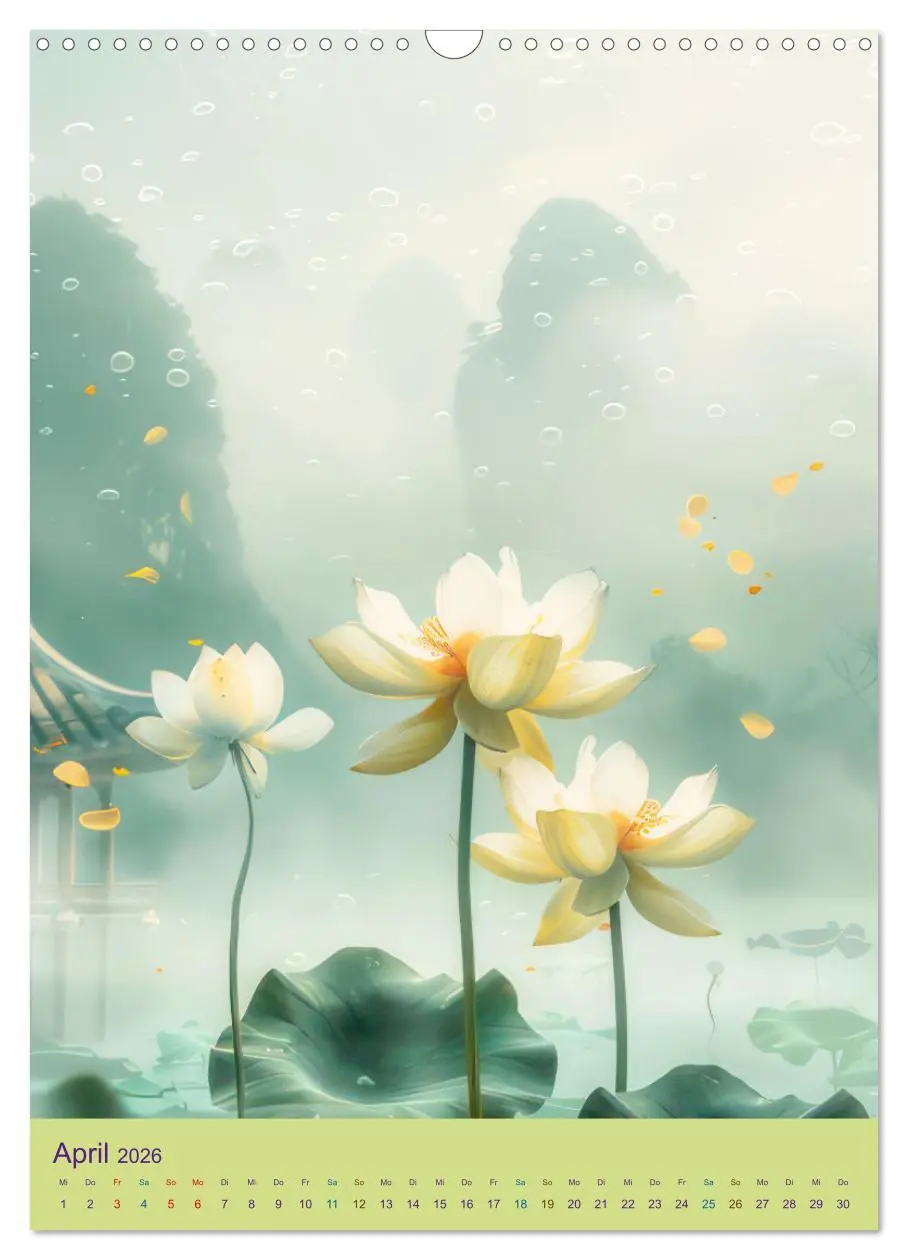 Bild: 9783516265484 | Stille und Anmut - Asiatischer Stil (Wandkalender 2026 DIN A3...