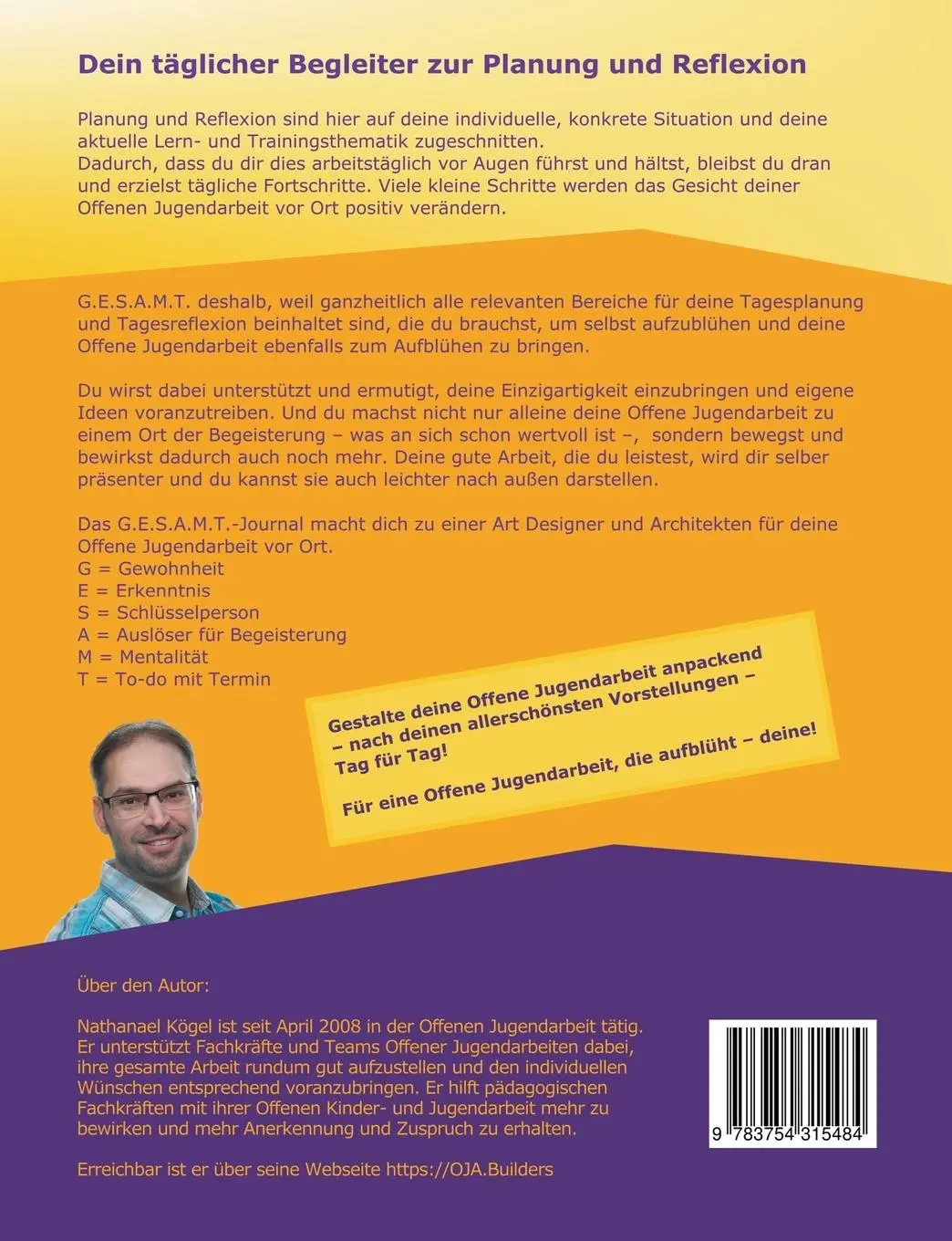 Rückseite: 9783754315484 | G.E.S.A.M.T.-Journal | Nathanael Kögel | Taschenbuch | 132 S. | 2021