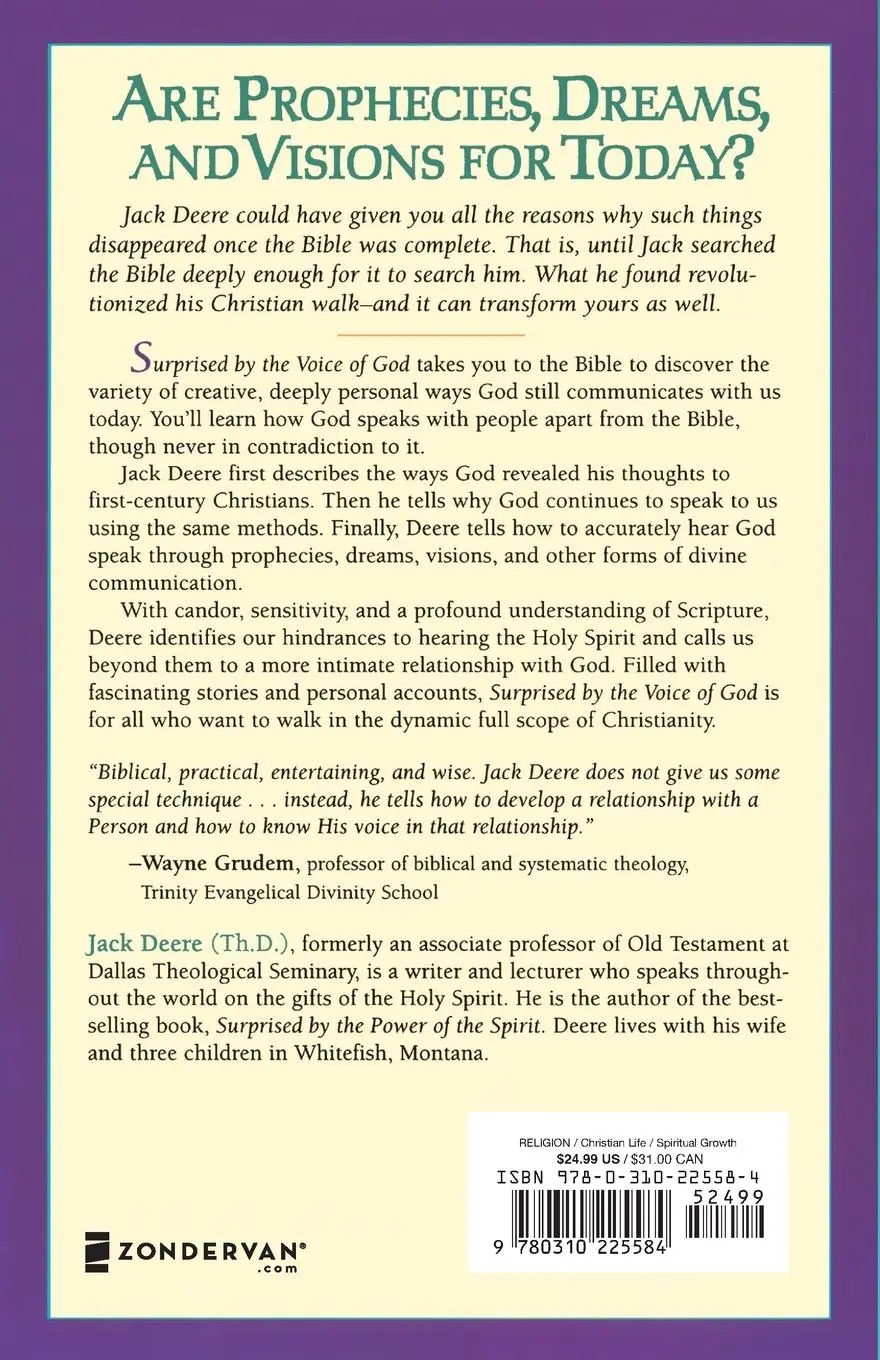 Rückseite: 9780310225584 | Surprised by the Voice of God | Jack S. Deere | Taschenbuch | Englisch