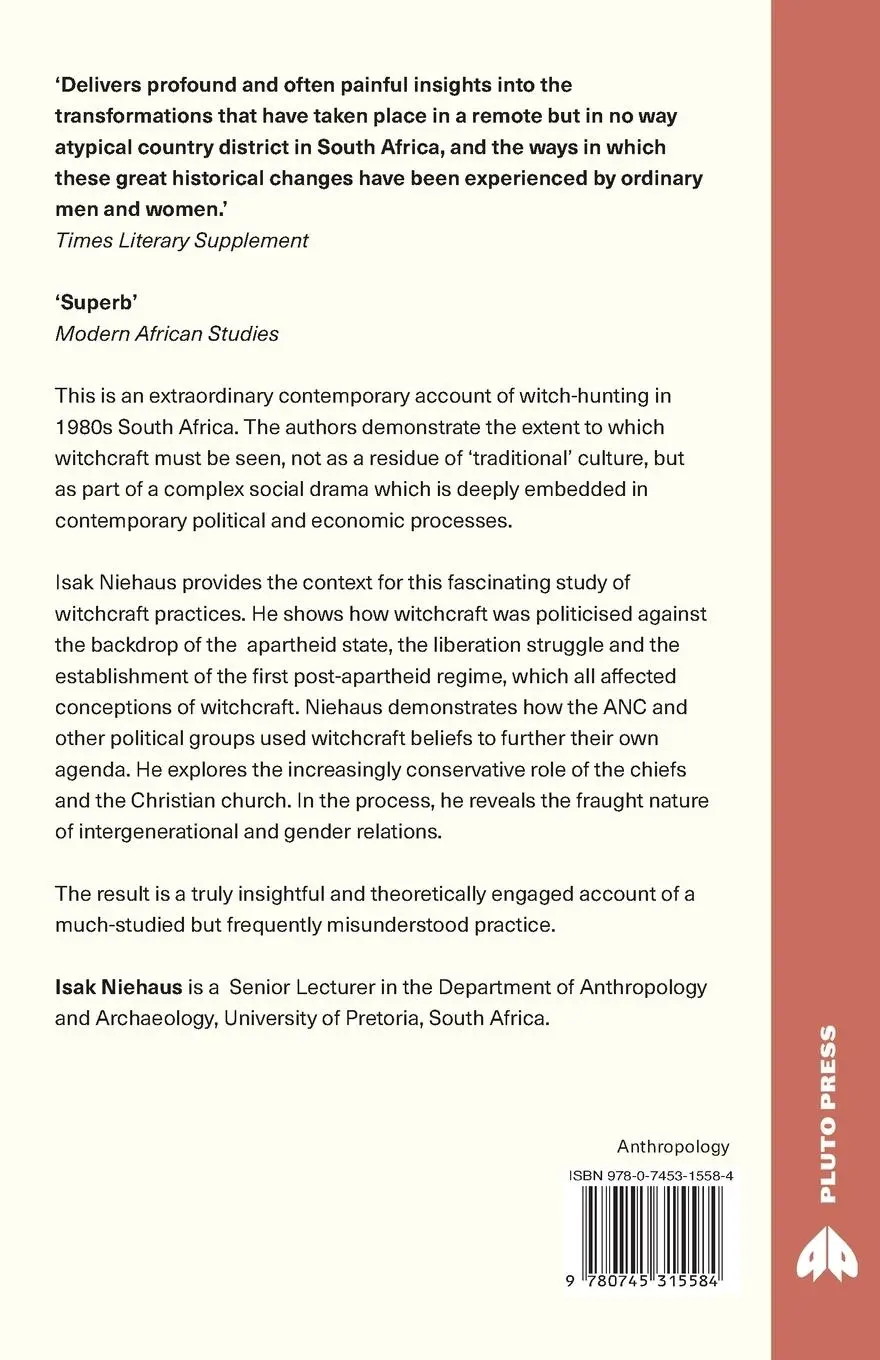 Rückseite: 9780745315584 | Witchcraft, Power and Politics | Isak Niehaus (u. a.) | Taschenbuch
