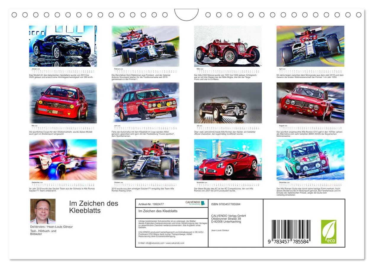 Bild: 9783457785584 | Im Zeichen des Kleeblatts (Wandkalender 2026 DIN A4 quer), CALVENDO...