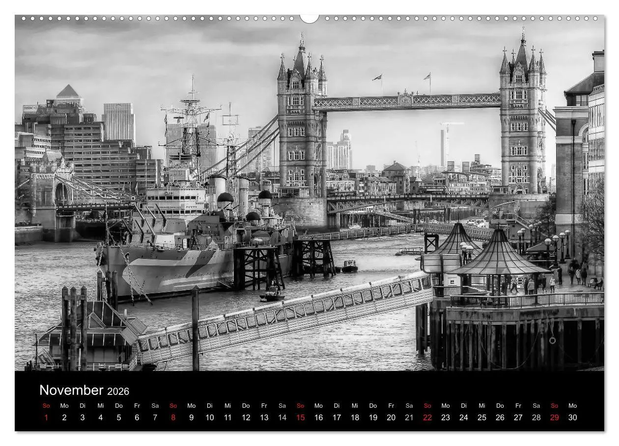 Bild: 9783516015584 | Unterwegs in London (Wandkalender 2026 DIN A2 quer), CALVENDO...