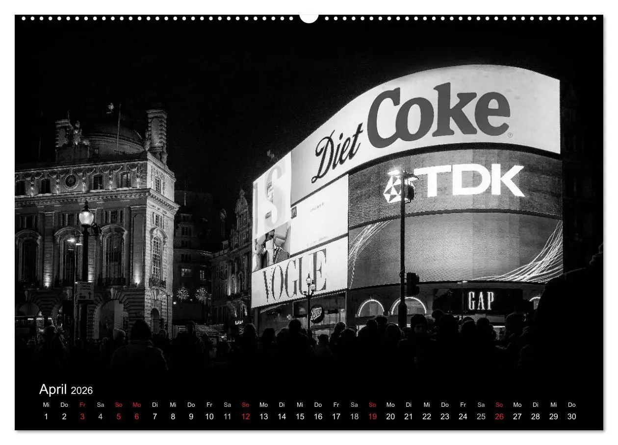 Bild: 9783516015584 | Unterwegs in London (Wandkalender 2026 DIN A2 quer), CALVENDO...