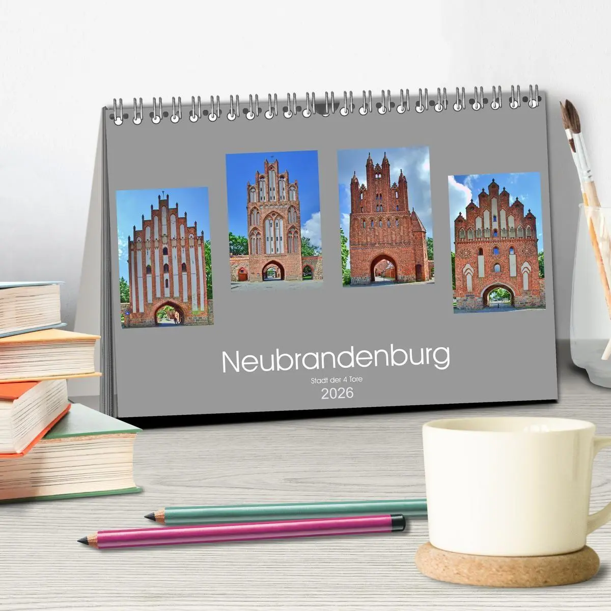 Bild: 9783516705584 | Neubrandenburg - Stadt der 4 Türme (Tischkalender 2026 DIN A5...