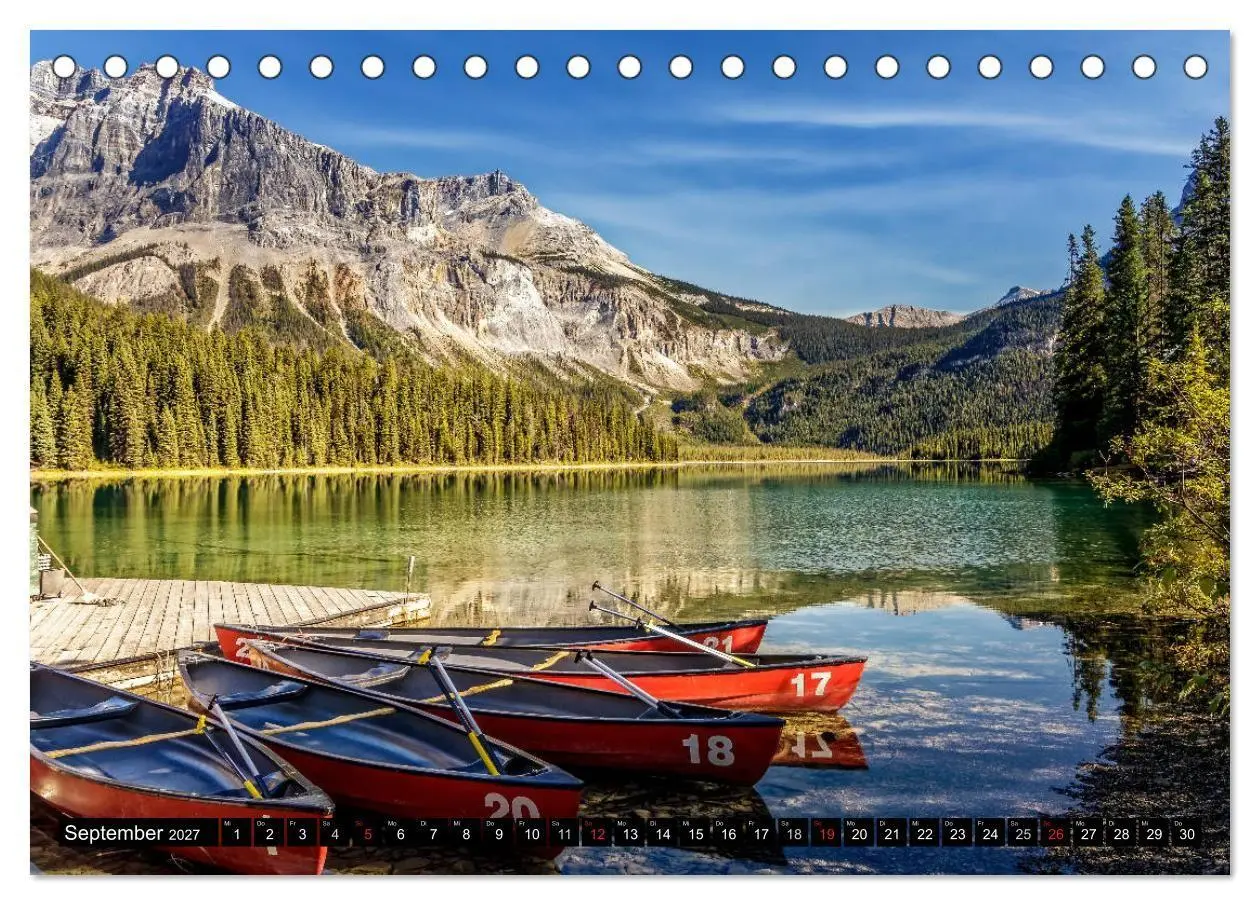 Bild: 9783594235584 | West-Kanada (Tischkalender 2027 DIN A5 quer), CALVENDO Monatskalender