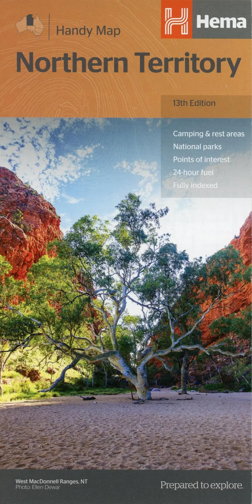 Cover: 9781925625684 | Northern Territory Handy Map | (Land-)Karte | Karte/Landkarte | 2019
