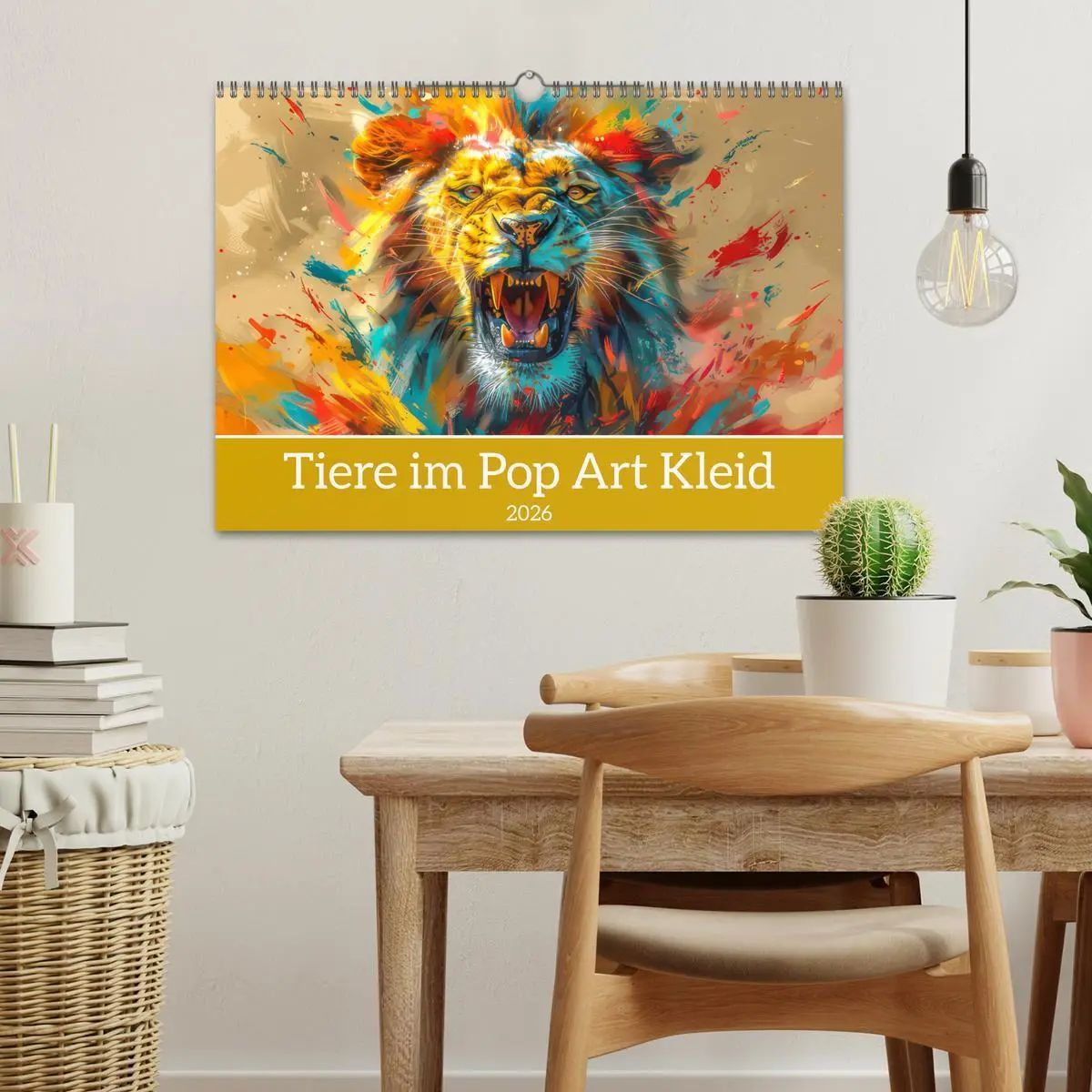 Bild: 9783457395684 | Tiere im Pop Art Kleid (Wandkalender 2026 DIN A3 quer), CALVENDO...
