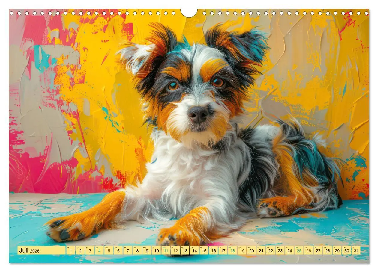 Bild: 9783457395684 | Tiere im Pop Art Kleid (Wandkalender 2026 DIN A3 quer), CALVENDO...