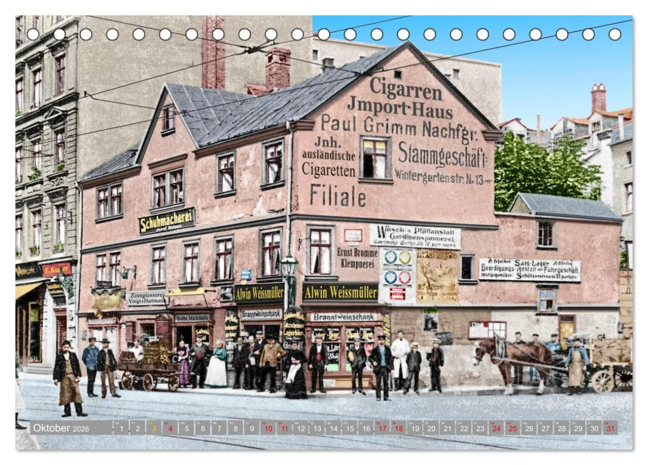 Bild: 9783457775684 | Leipzig zur Kaiserzeit in Farbe (Tischkalender 2026 DIN A5 quer),...