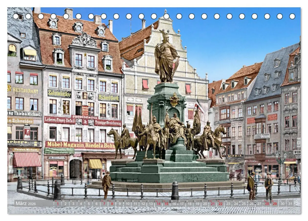 Bild: 9783457775684 | Leipzig zur Kaiserzeit in Farbe (Tischkalender 2026 DIN A5 quer),...