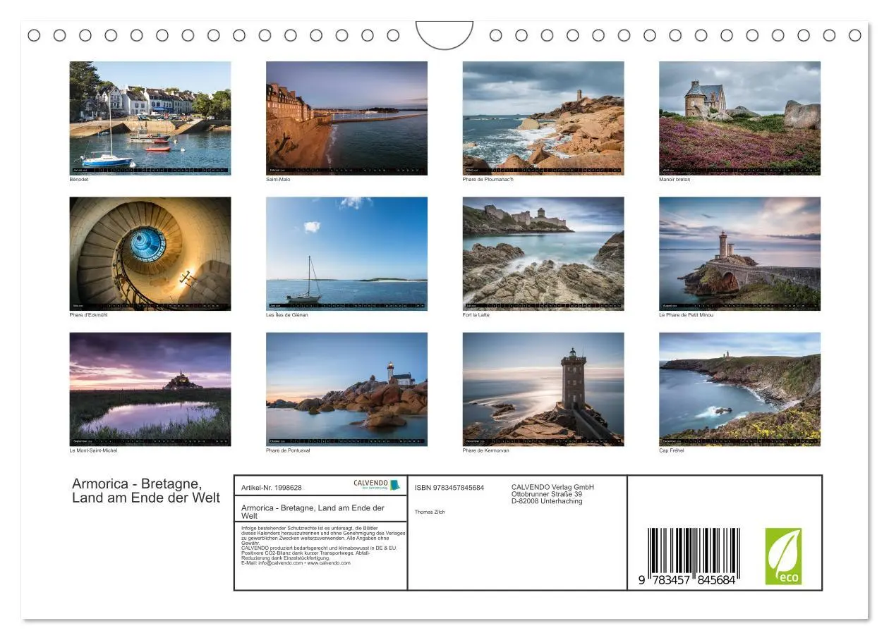 Bild: 9783457845684 | Armorica - Bretagne, Land am Ende der Welt (Wandkalender 2026 DIN...