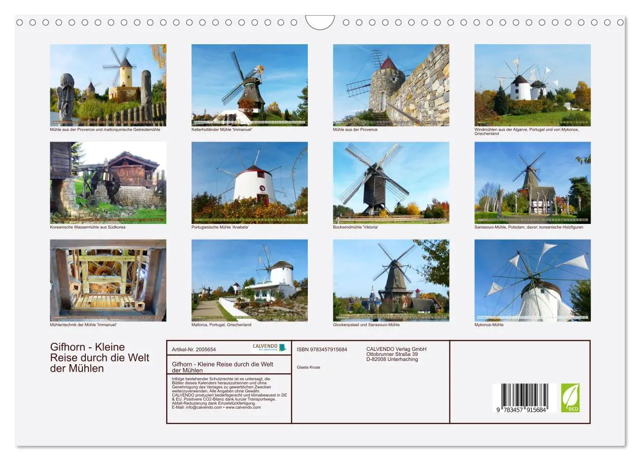 Bild: 9783457915684 | Gifhorn - Kleine Reise durch die Welt der Mühlen (Wandkalender 2026...