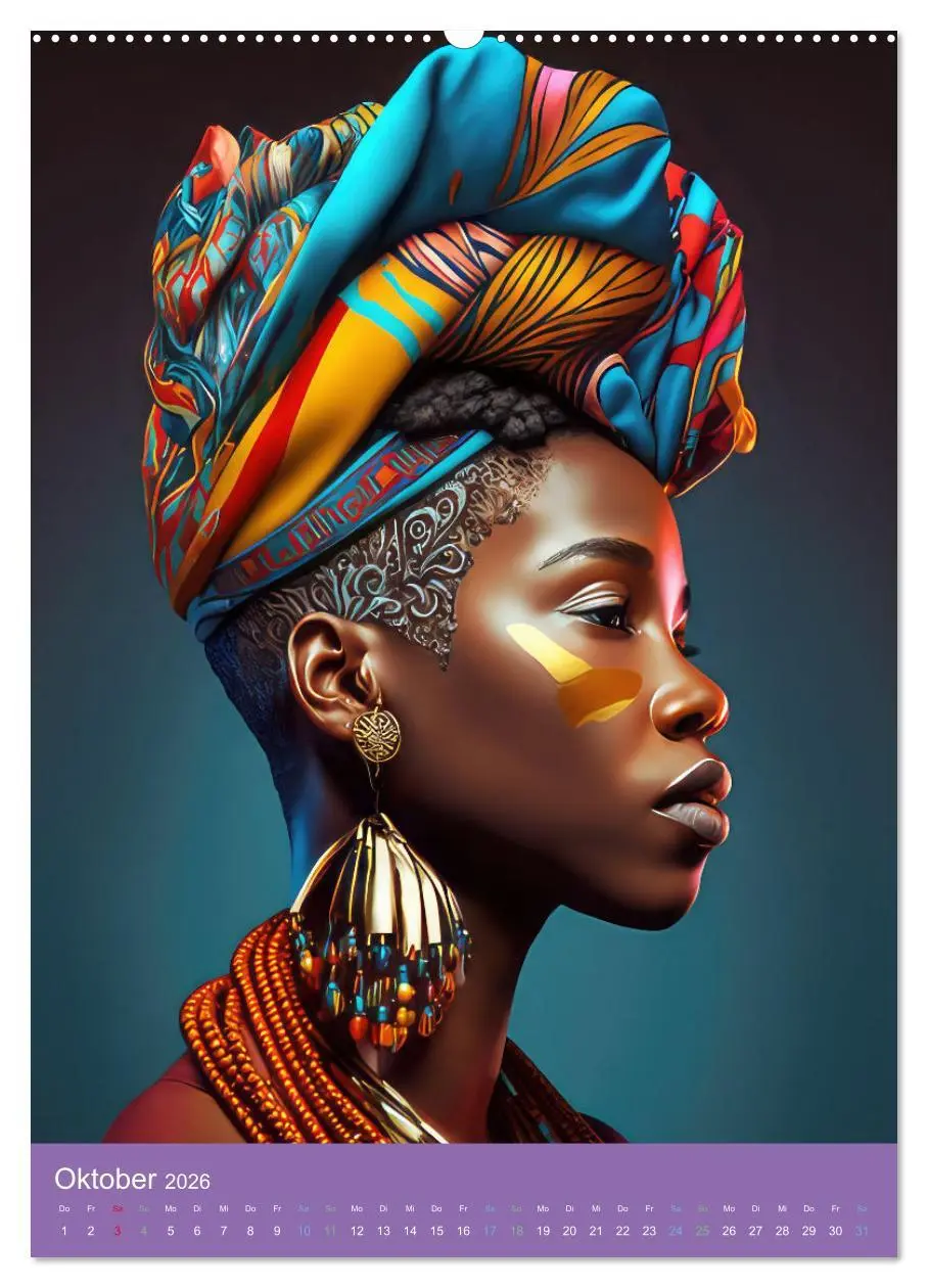 Bild: 9783516315684 | Afrikanische Frauen - Portraits im Stil der afrikanischen Kultur...