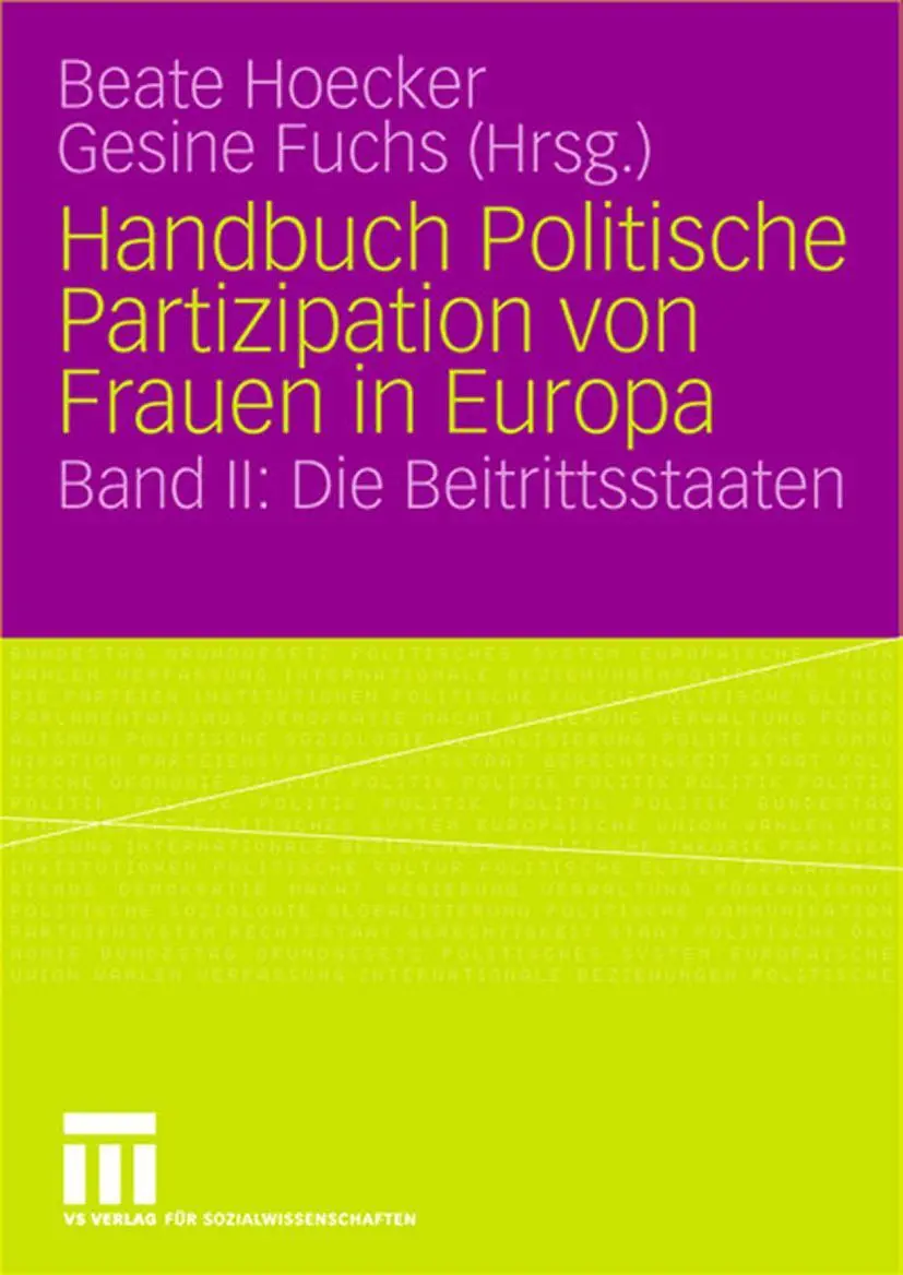 Cover: 9783810035684 | Handbuch Politische Partizipation von Frauen in Europa | Fuchs (u. a.)