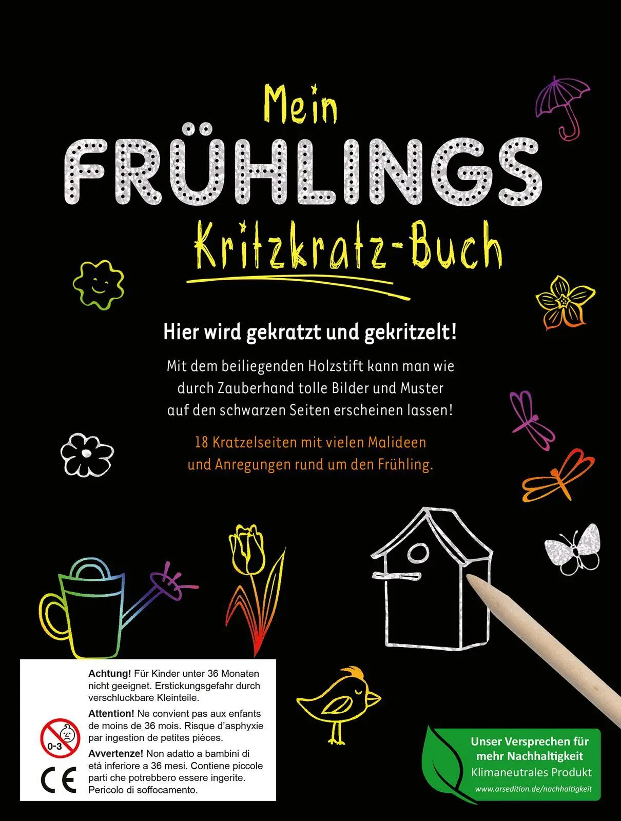 Bild: 9783845855684 | Mein Frühlings-Kritzkratz-Buch | Mit überraschenden Kratz-Effekten
