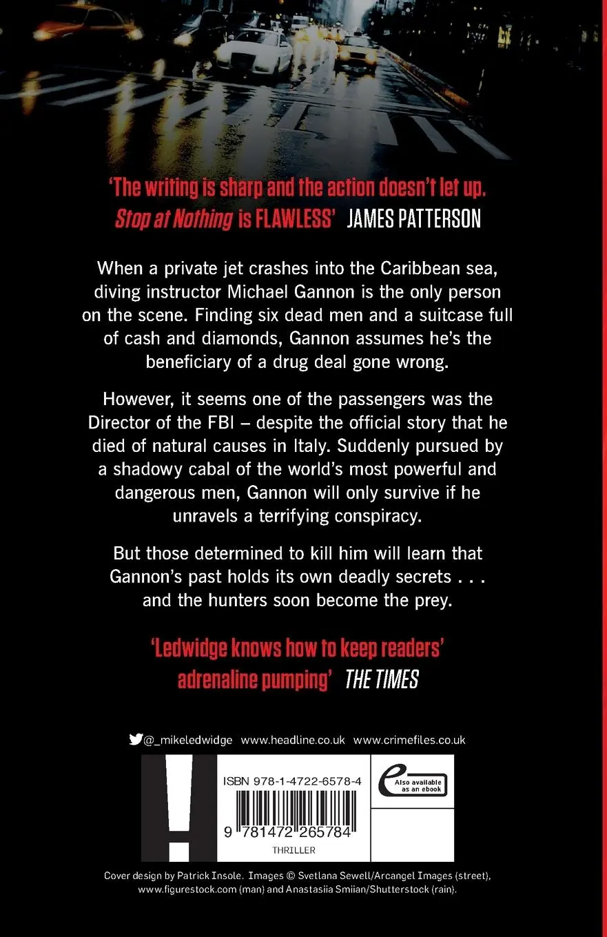 Rückseite: 9781472265784 | Stop At Nothing | Michael Ledwidge | Taschenbuch | 416 S. | Englisch