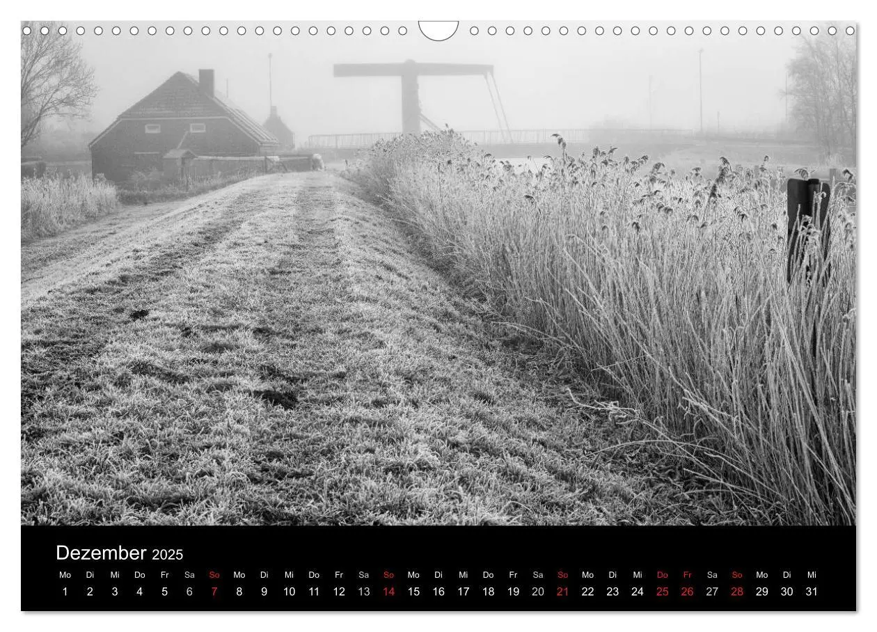 Bild: 9783435505784 | Ost-Friesische Schwarz-Weiß-Ansichten (Wandkalender 2025 DIN A3...