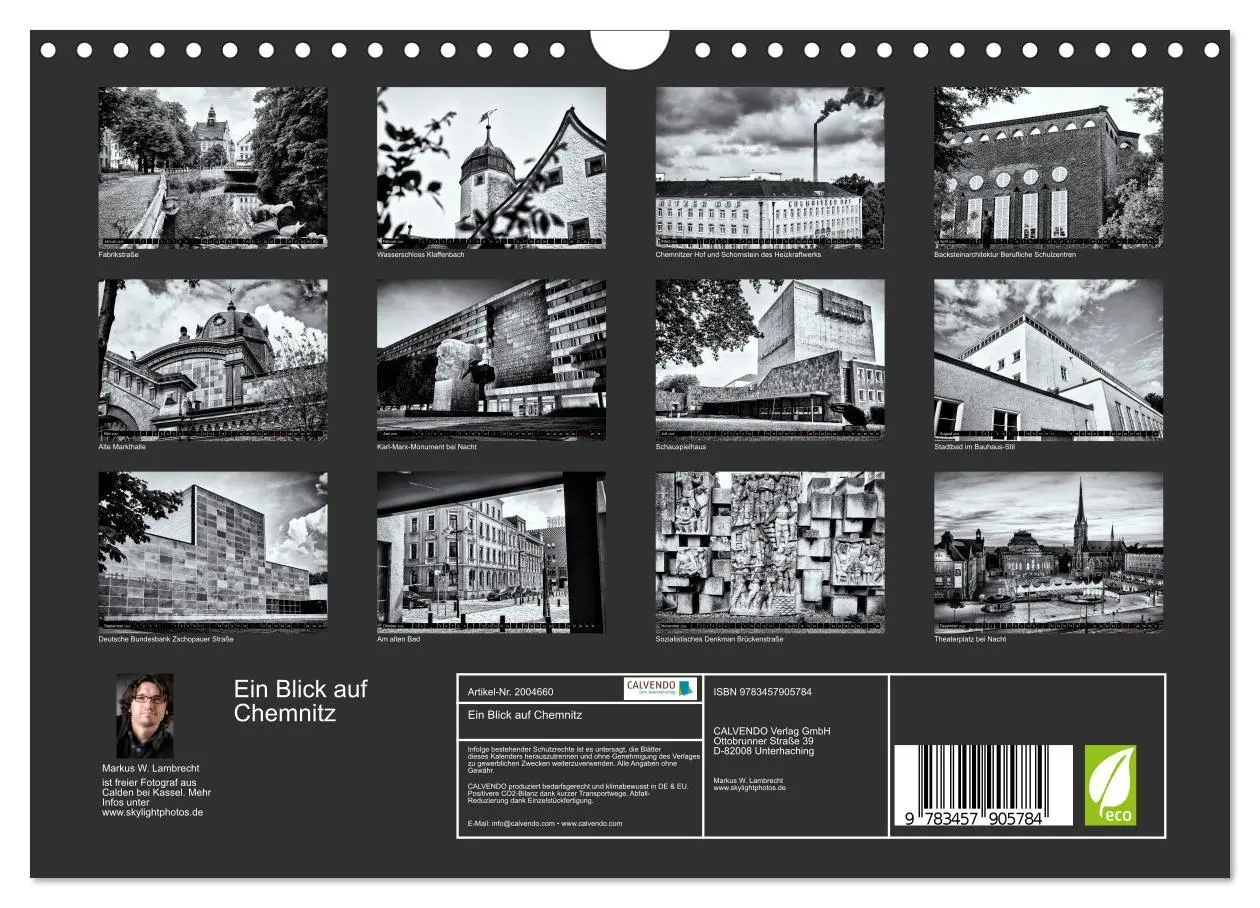 Bild: 9783457905784 | Ein Blick auf Chemnitz (Wandkalender 2026 DIN A4 quer), CALVENDO...