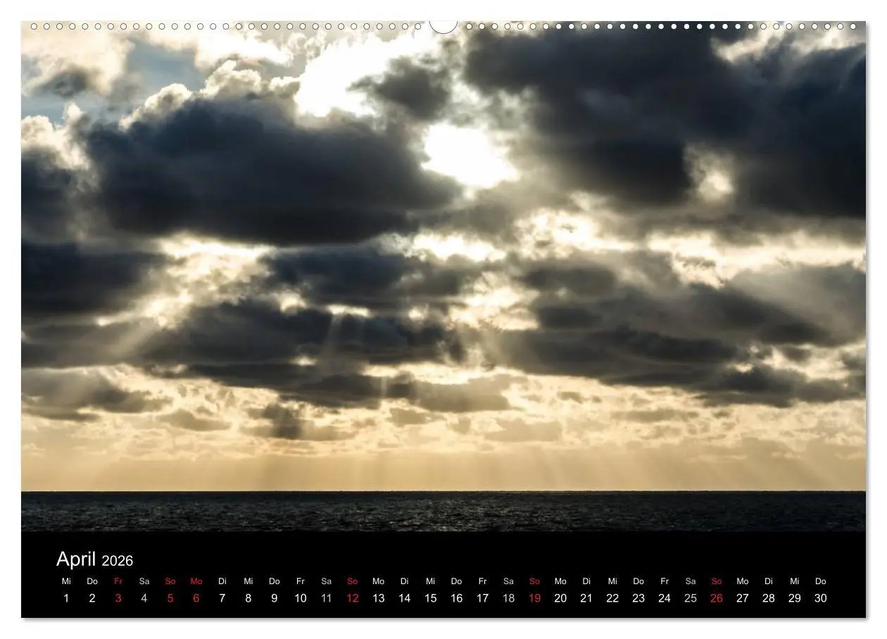 Bild: 9783516095784 | Wolkenmalerei (Wandkalender 2026 DIN A2 quer), CALVENDO Monatskalender