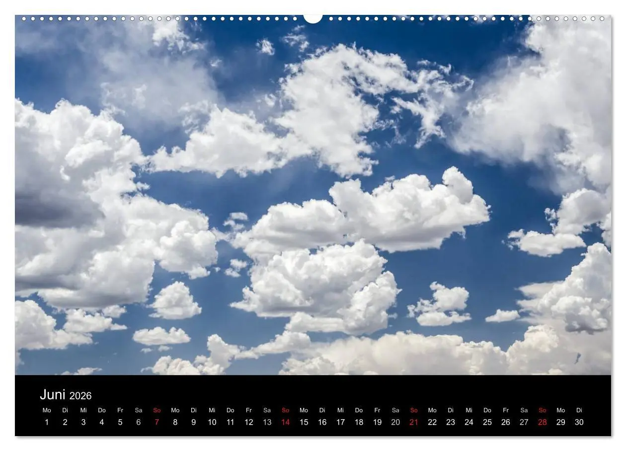 Bild: 9783516095784 | Wolkenmalerei (Wandkalender 2026 DIN A2 quer), CALVENDO Monatskalender
