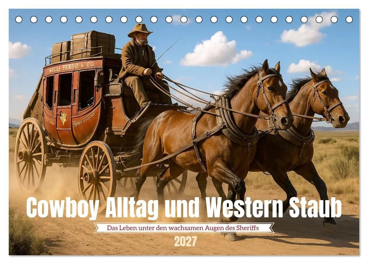 Cover: 9783516925784 | Cowboy Alltag und Western Staub (Tischkalender 2027 DIN A5 quer),...