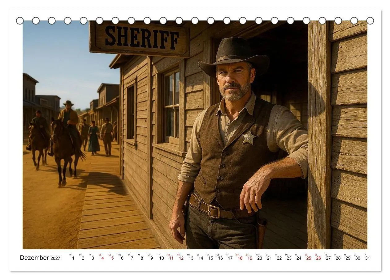 Bild: 9783516925784 | Cowboy Alltag und Western Staub (Tischkalender 2027 DIN A5 quer),...