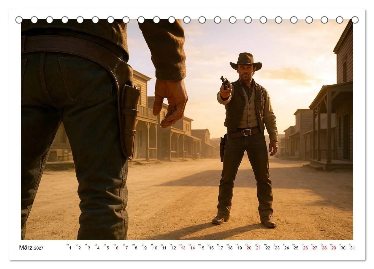 Bild: 9783516925784 | Cowboy Alltag und Western Staub (Tischkalender 2027 DIN A5 quer),...
