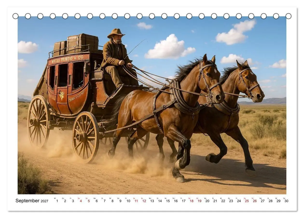 Bild: 9783516925784 | Cowboy Alltag und Western Staub (Tischkalender 2027 DIN A5 quer),...