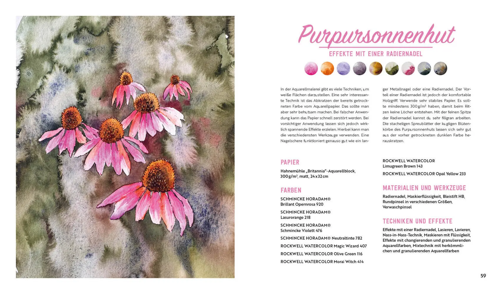 Bild: 9783745925784 | Aquarell-Effekte Blumen | Urte Zimmermann | Buch | 128 S. | Deutsch