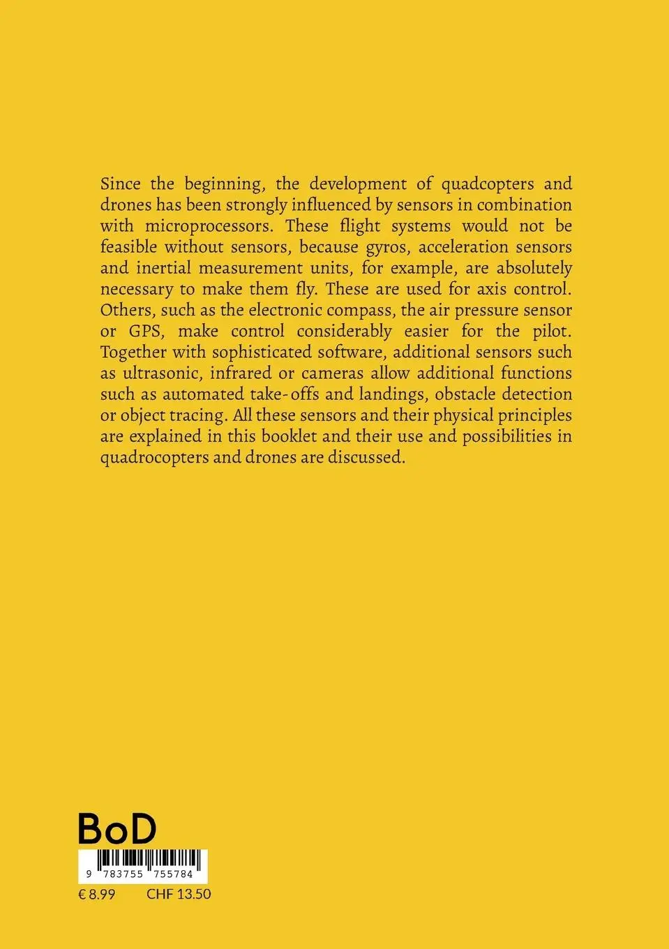 Rückseite: 9783755755784 | Sensors and GPS for Drones and Quadcopters | Roland Büchi | Buch
