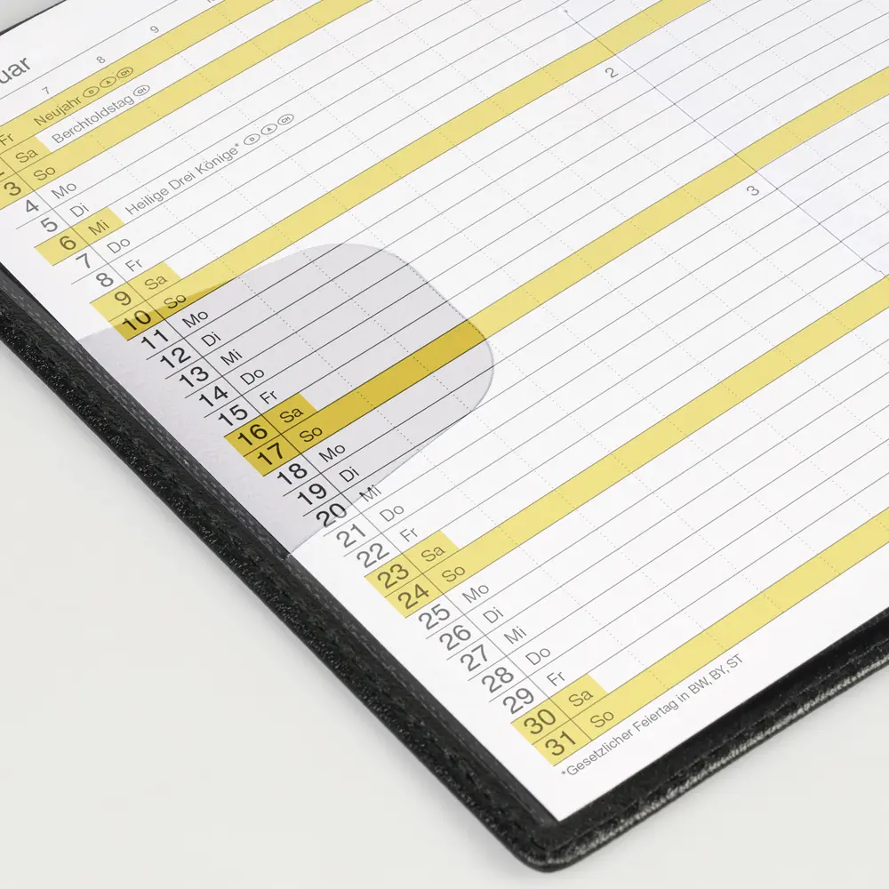 Bild: 4003273795884 | Taschenkalender Mod. Miniplaner d 15 2027, A6, Kunststoff, schwarz