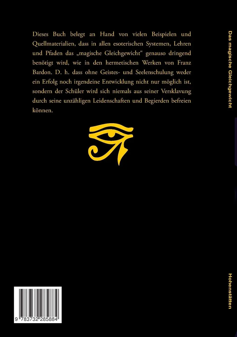 Rückseite: 9783732285884 | Das magische Gleichgewicht | Johannes H. von Hohenstätten | Buch