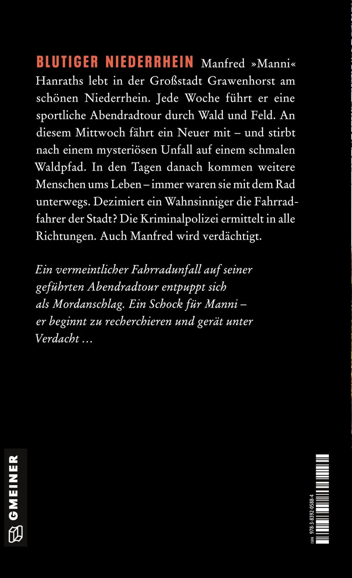 Rückseite: 9783839205884 | Felgenkiller | Niederrhein-Krimi | Thomas Maria Claßen | Taschenbuch