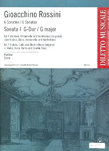 Sonata N. 1 Sol 2Vn, Vc E Cb Part. (Malaric) (4 )