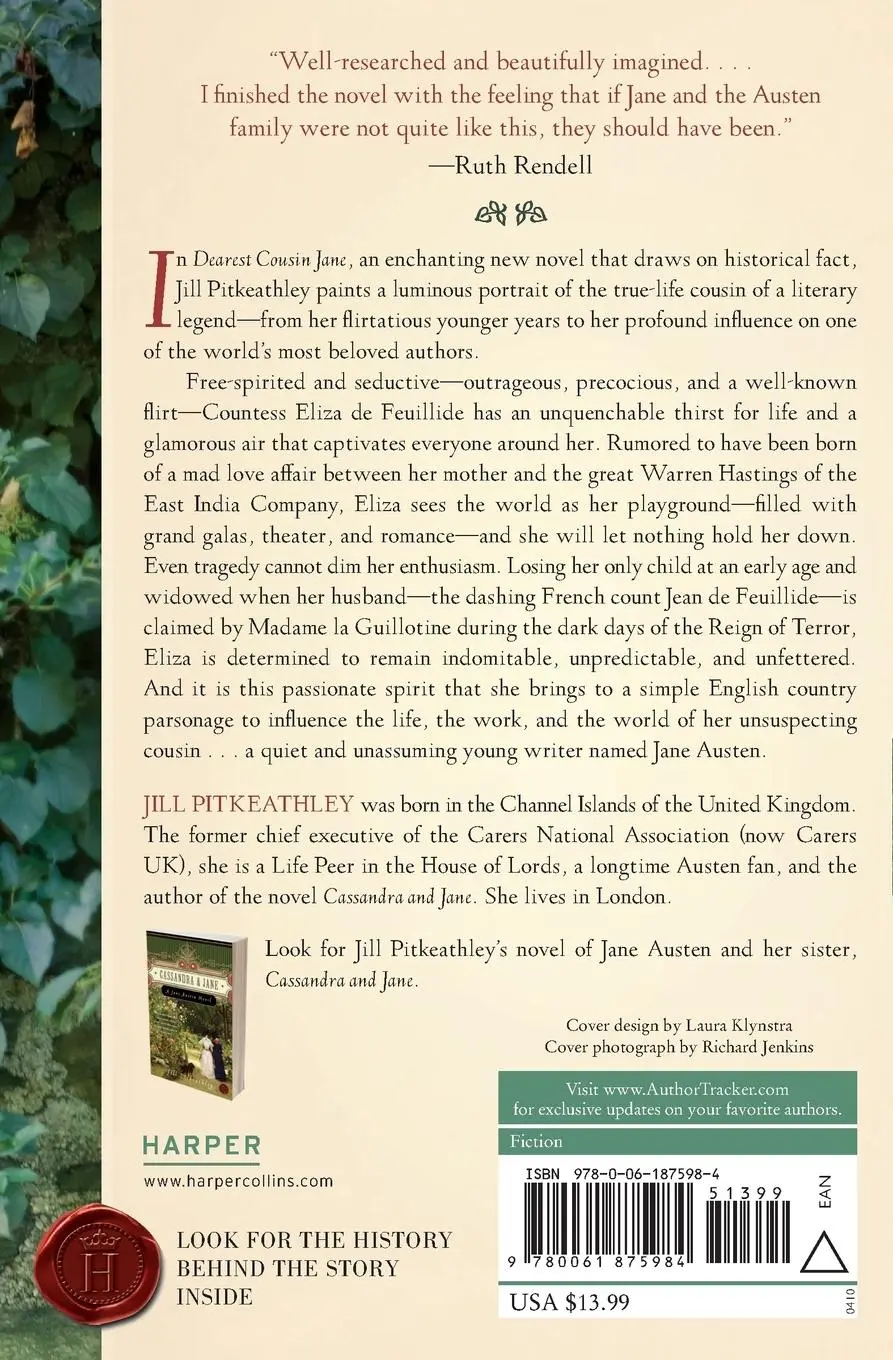 Rückseite: 9780061875984 | Dearest Cousin Jane | Jill Pitkeathley | Taschenbuch | Englisch | 2017