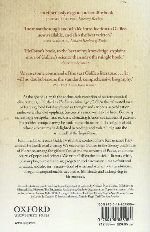 Rückseite: 9780199655984 | Galileo | John L Heilbron | Taschenbuch | Kartoniert / Broschiert