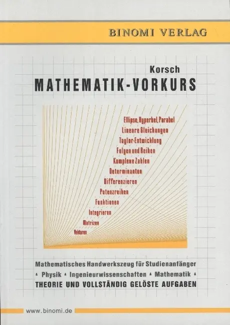 Cover: 9783446475984 | Mathematik - Vorkurs | Hans Jürgen Korsch | Buch | 156 S. | Deutsch