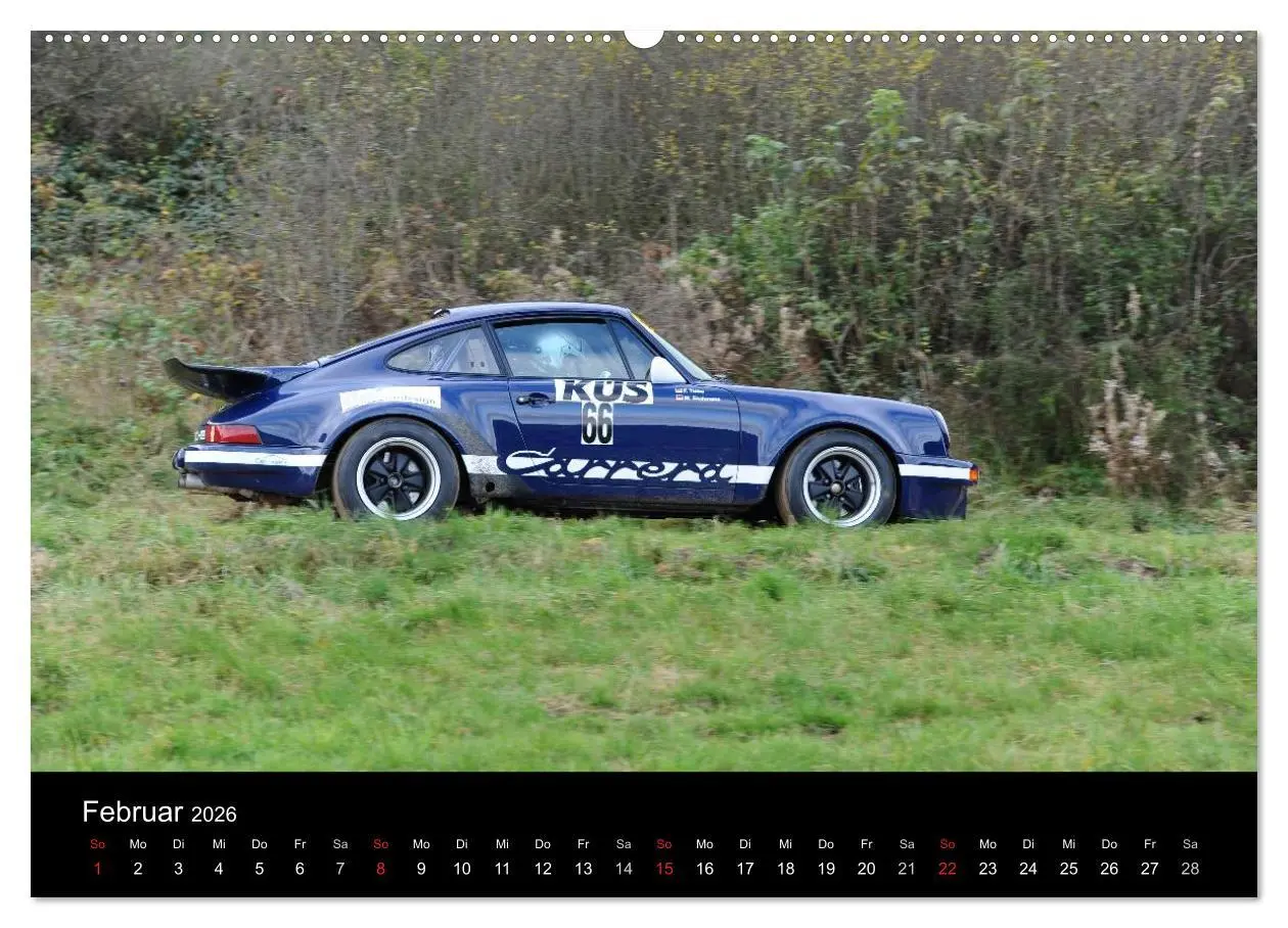 Bild: 9783516075984 | Bergrennen und Rallye im Porsche (hochwertiger Premium Wandkalender...