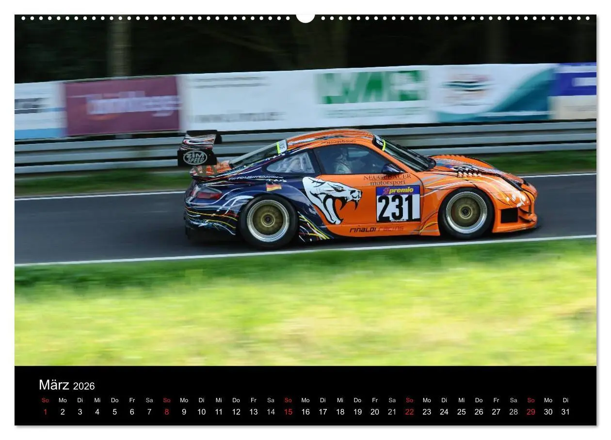 Bild: 9783516075984 | Bergrennen und Rallye im Porsche (hochwertiger Premium Wandkalender...