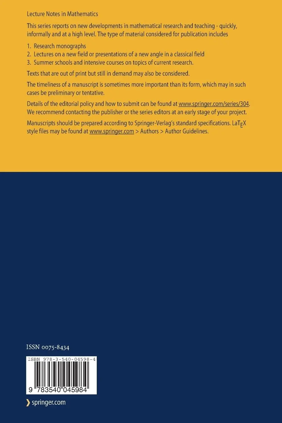 Rückseite: 9783540045984 | Stable Homotopy Theory | J. F. Adams | Taschenbuch | iii | Englisch