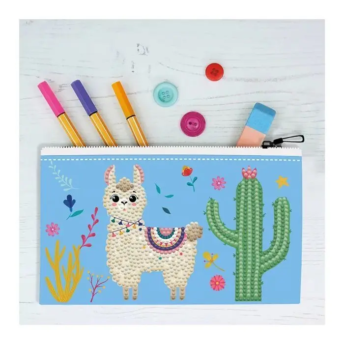 Bild: 4895225926084 | DOTZIES BY DIAMOND DOTZ - Diamond Painting Etui Llama | 2592608 | 2024