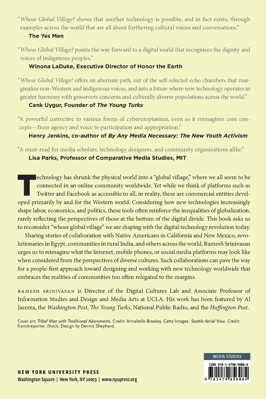Rückseite: 9781479856084 | Whose Global Village? | Rethinking How Technology Shapes Our World