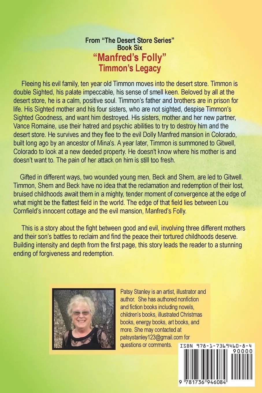 Rückseite: 9781736946084 | Manfred's Folly - Timmon's Legacy | Patsy Stanley | Taschenbuch | 2023