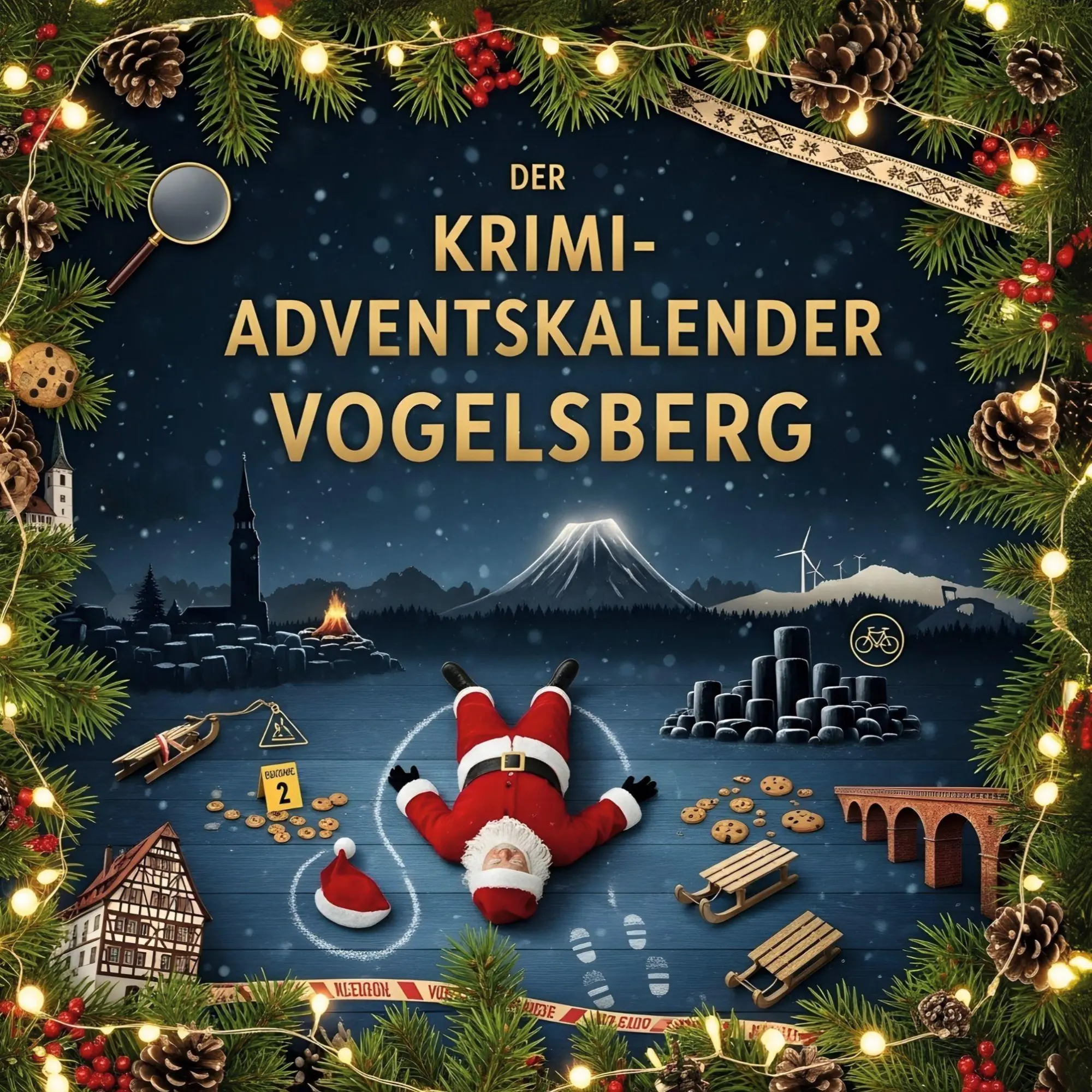 Cover: 9783695306084 | Der Krimi-Adventskalender Vogelsberg | Mordsverdächtig in 24 Akten